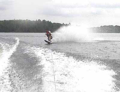 Waterskiing at Eels Lake Cottages and Marina
