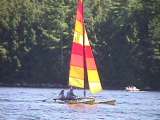 sailing on Eels Lake
