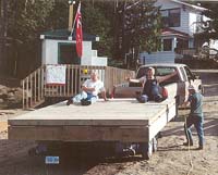 building a dock at Eels Lake -2