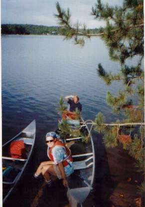 canoeing at Eels Lake