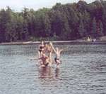 swimming fun at Eels Lake